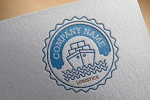 Shipping Logistics Logo Template