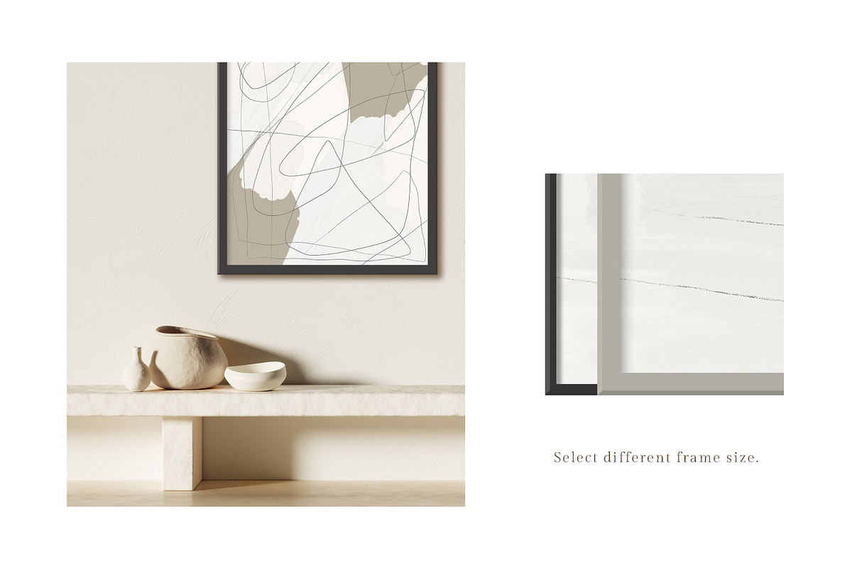The Artisan Frame Mockup Kit, a Print Template by LINII (Photo 5 of 8)