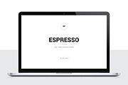 Espresso Minimal KEYNOTE Template, a Presentation Template by Shafura (Thumbnail 1 of 6)