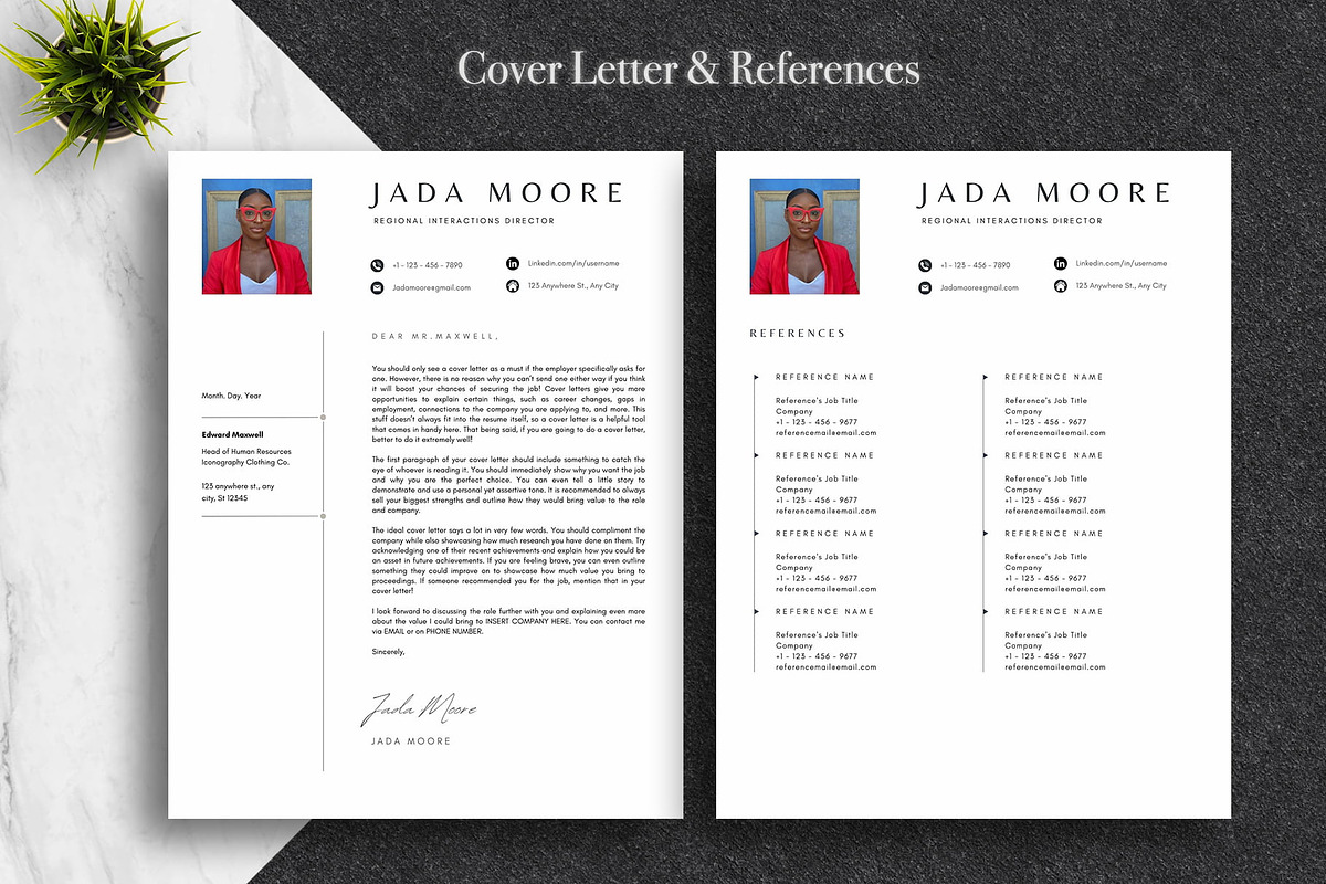 Simple Resume Template Pack | Canva, a Resume Template by Lux Resume (Photo 4 of 9)