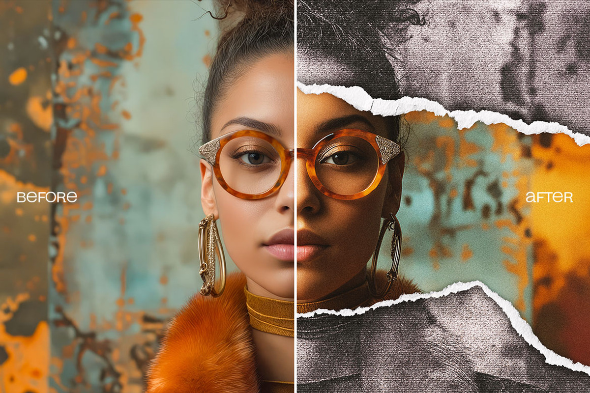 Ripped Paper Photo Effect, a Layer Style Add-On by dokudokunomi