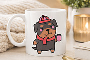 Rottweiler Dog Clipart, an Animal Illustration by Palau (Thumbnail 5 of 10)