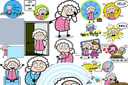 Grandmother ~ Cartoon Character Set, a Person Illustration by The Toon Company (Thumbnail 7 of 12)