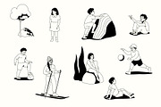Children - Vector illustration pack, a Person Illustration by Cami Draws (Thumbnail 2 of 9)