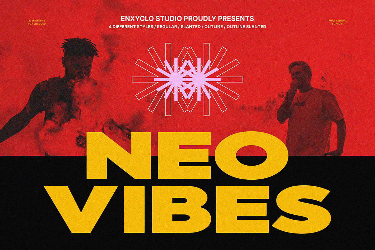 NCL NEOVIBES - Expanded Font, a Sans Serif Font by Enxyclo Studio (Photo 1 of 10)