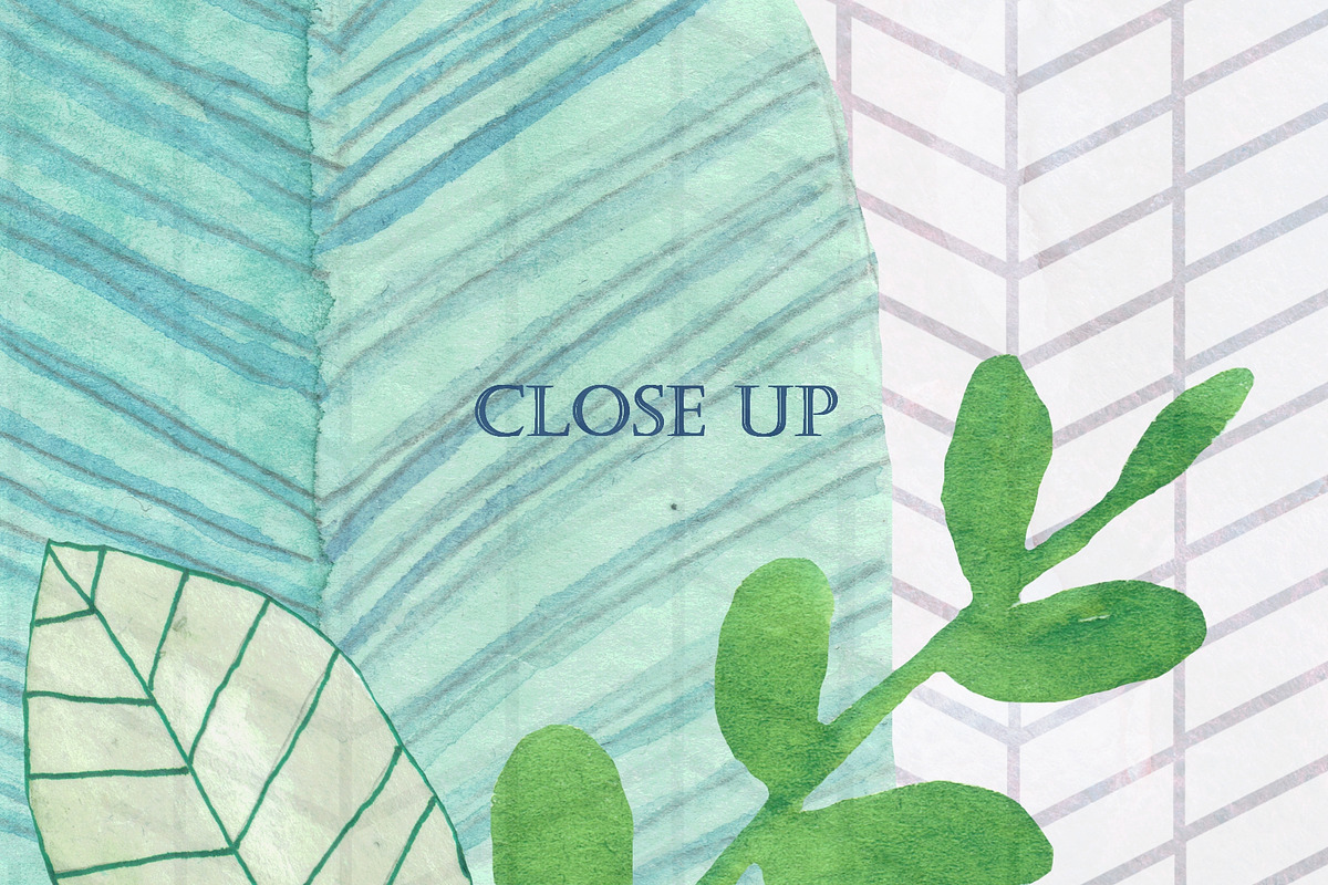 16 Handpainted Watercolor Leaves, an Illustration by Tubigan Art (Photo 2 of 2)