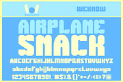 Airplane Snack font, a Font by weknow (Thumbnail 1 of 5)
