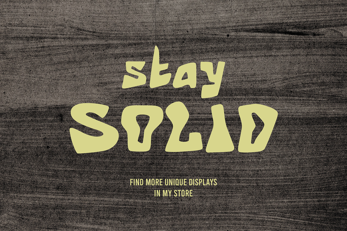 Human Stone Raw Bold Brutal Display, a Sans Serif Font by Struvictory.art (Photo 8 of 8)