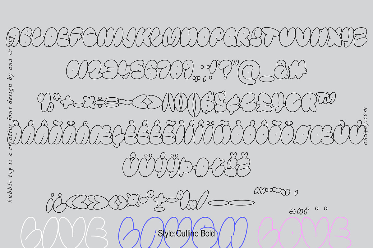 Bubble Toy | 2000s Retro Graffiti, a Font by ana & yvy (Photo 13 of 16)