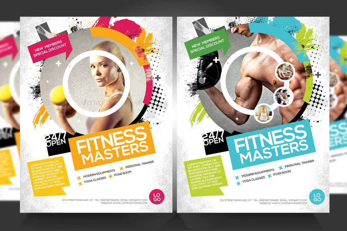 Fitness/Gym Business Promotion Flyer, a Flyer Template by Satgur Graphic Design (Photo 1 of 3)