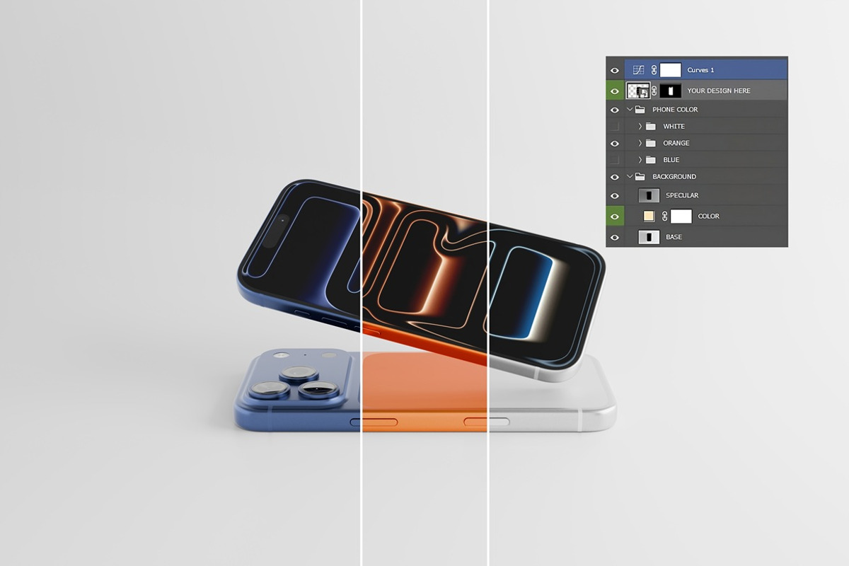 iPhone 17 Pro Mockup, an iPhone Mockup by Momogi (Photo 4 of 8)