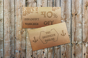 Torn Cardboard Gift Voucher