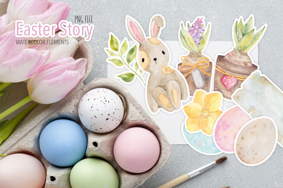 Easter Story - art clipart, an Illustration by helloPAPER (Photo 4 of 4)