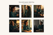 Neurodivergent Adult Set of 24, a Person Illustration by LanternkinStudio (Thumbnail 8 of 13)