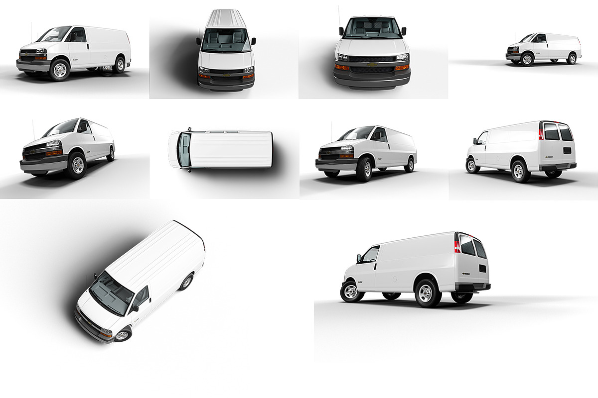 Mini Van Mock-up, a Print Template by GK Creative (Photo 7 of 7)