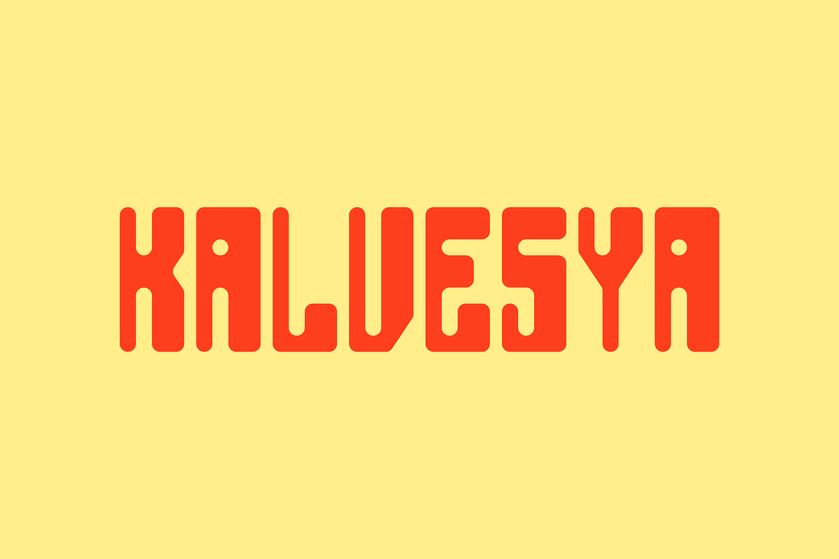 Kalvesya, a Sans Serif Font by 3ab2ou (Photo 1 of 3)