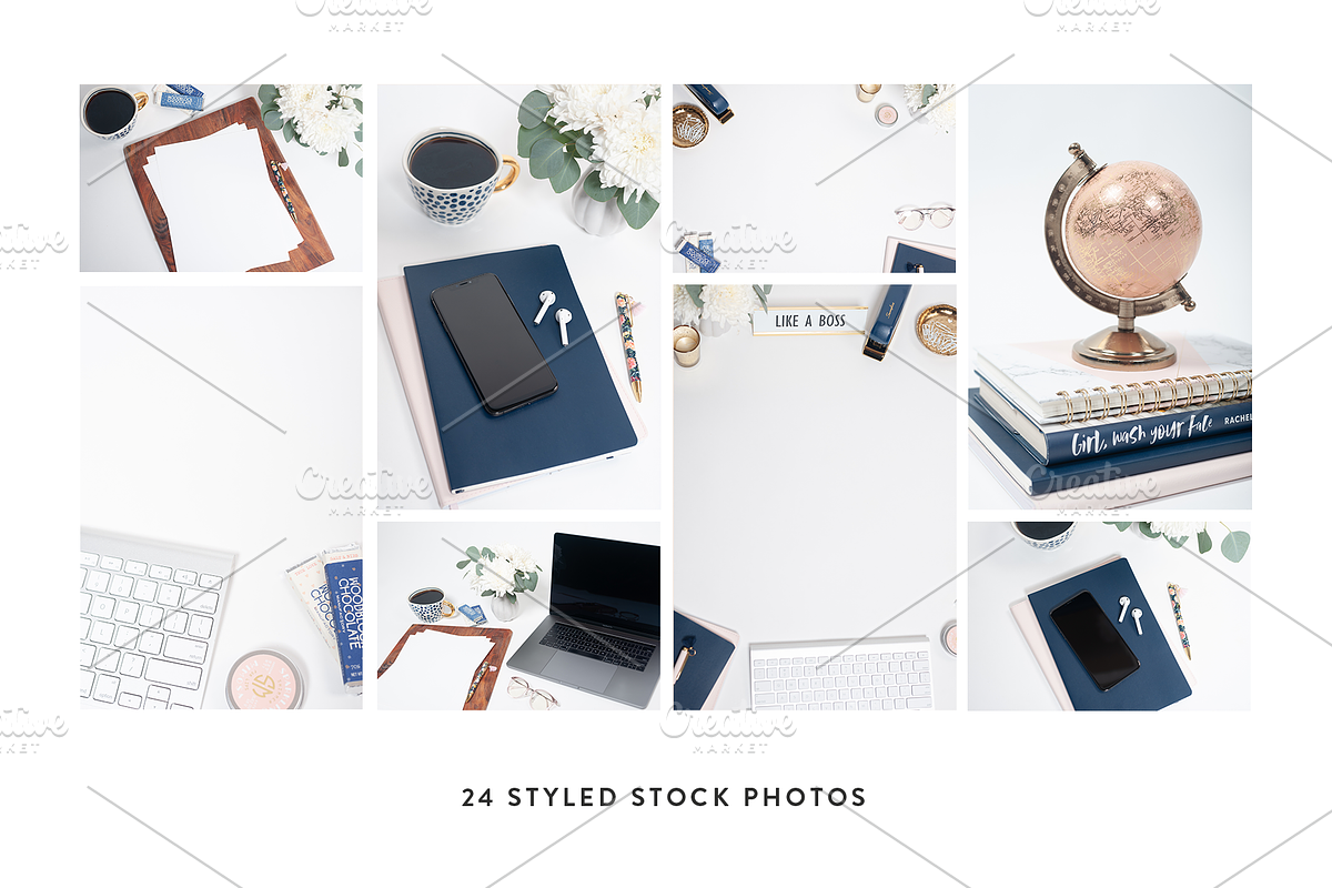 Navy + Blush Styled Stock Bundle, a Photo by Jessica Rea (Photo 3 of 5)