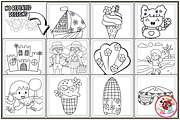 Cozy Girl Summer Coloring Pages, a Seasonal Illustration by EduEnrich (Thumbnail 3 of 3)