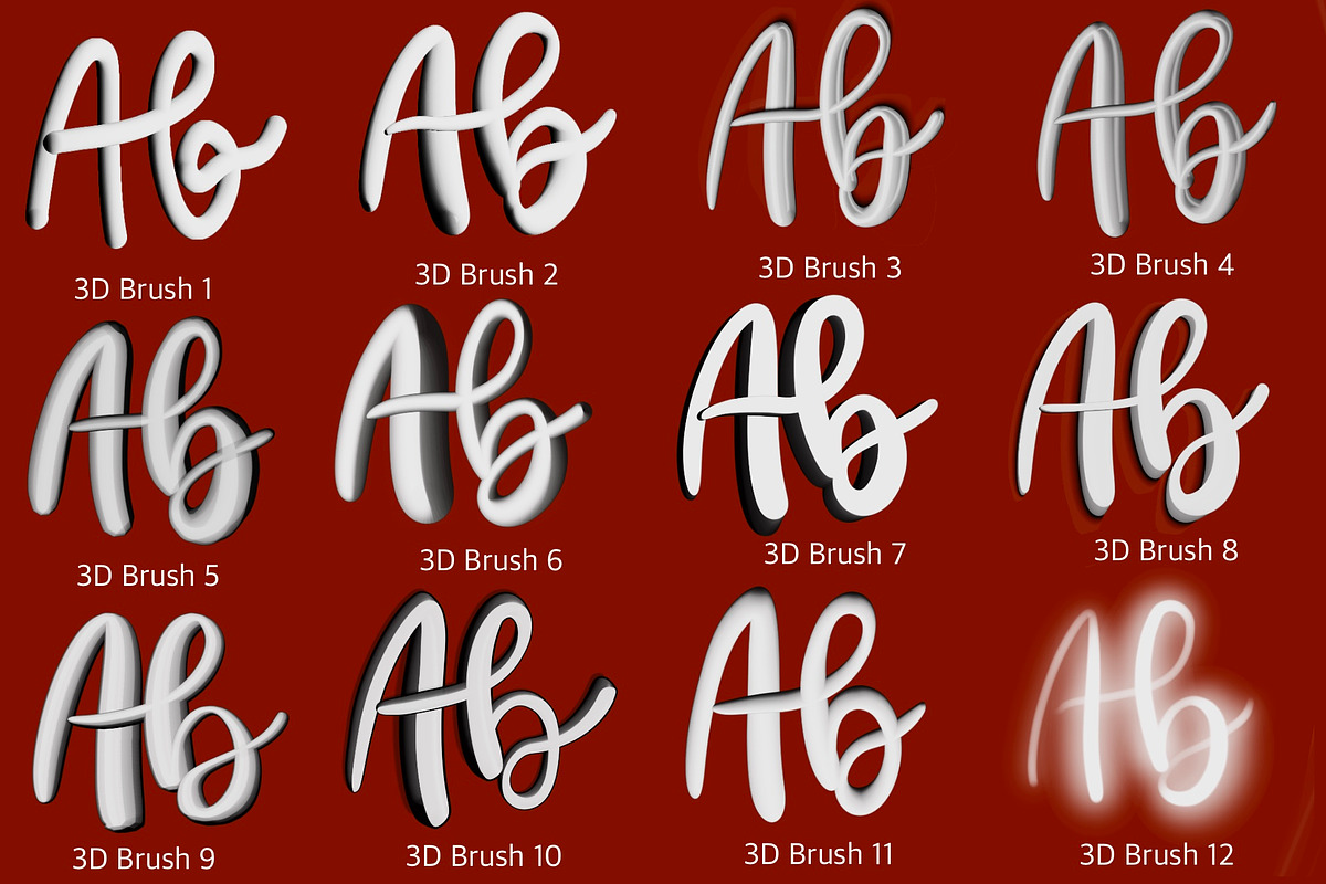 Procreate 3D Brush, a Brush Add-On by Elenbushe (Photo 3 of 10)