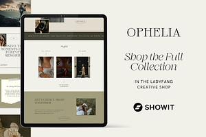 Showit Website Template Ophelia