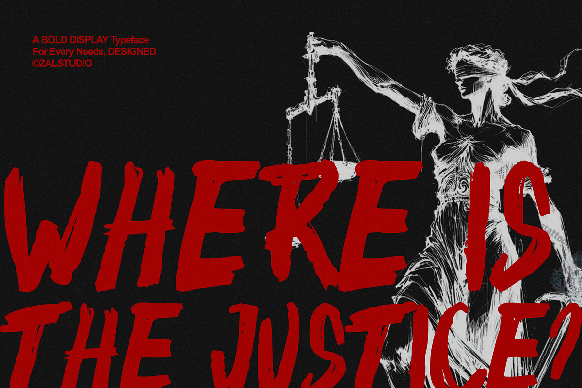 Tumbal Nyawa Horror Font, a Handwritten Font by ZAL STUDIO (Photo 3 of 3)