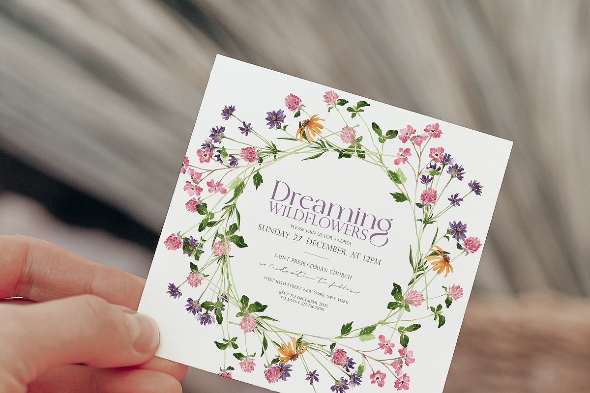 Dreaming Watercolor WILDFLOWER, a Decorative Illustration by Beigetime (Photo 14 of 14)