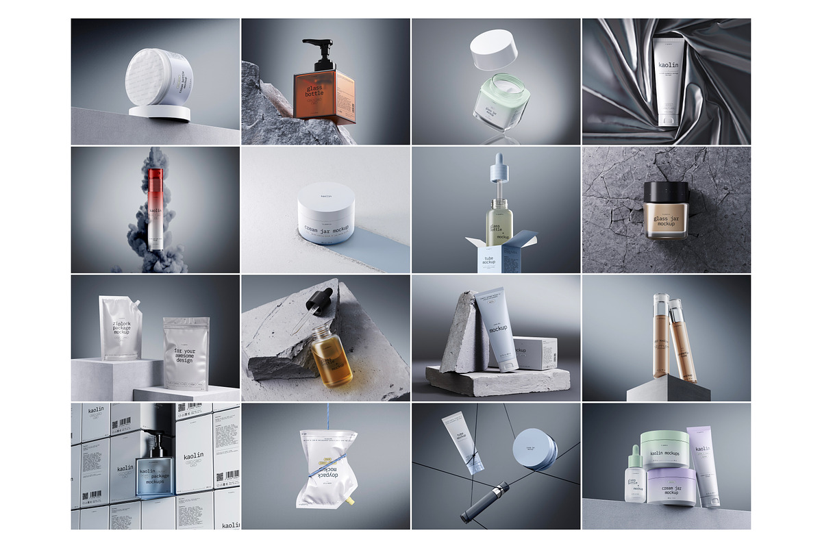 Kaolin, Cosmetic Mockups, a Packaging Mockup by ls.graphics (Photo 2 of 10)