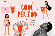 Cool Period Graphics, a Healthcare Illustration by AnkaDrozd (Thumbnail 1 of 8)