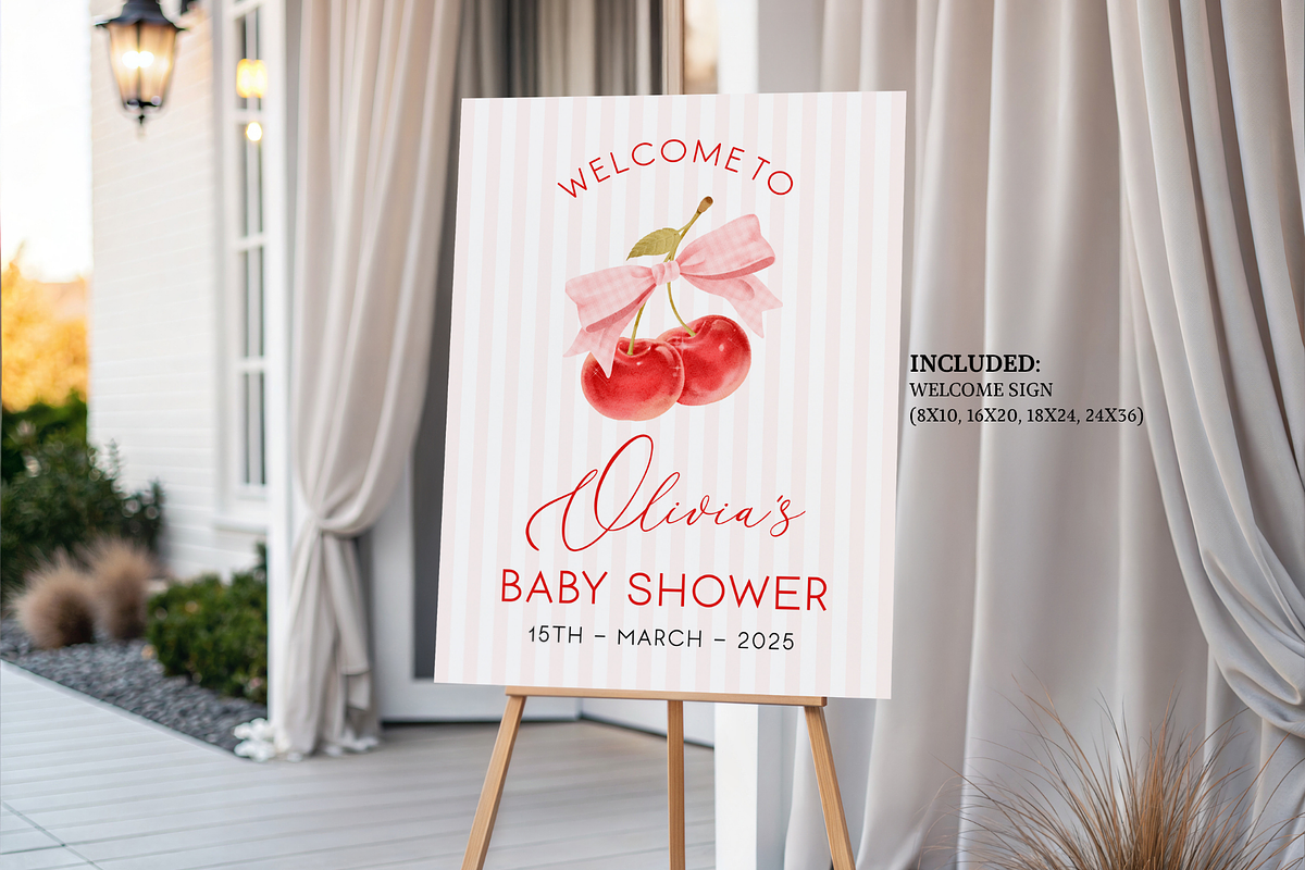 She Is The Cherry On Top Welcome, an Invitation Template by Digital_Mind (Photo 2 of 3)