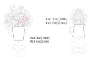 Flower svg laser cut files plant svg, an Object Graphic by HelloWood (Thumbnail 2 of 3)