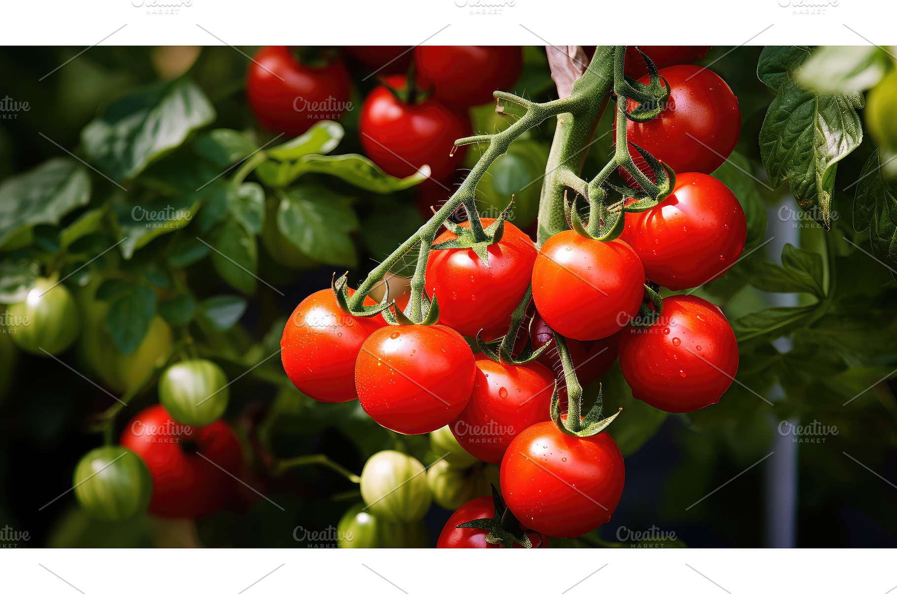 green nature tomato red ai generated, a Background Photo by pikepicture