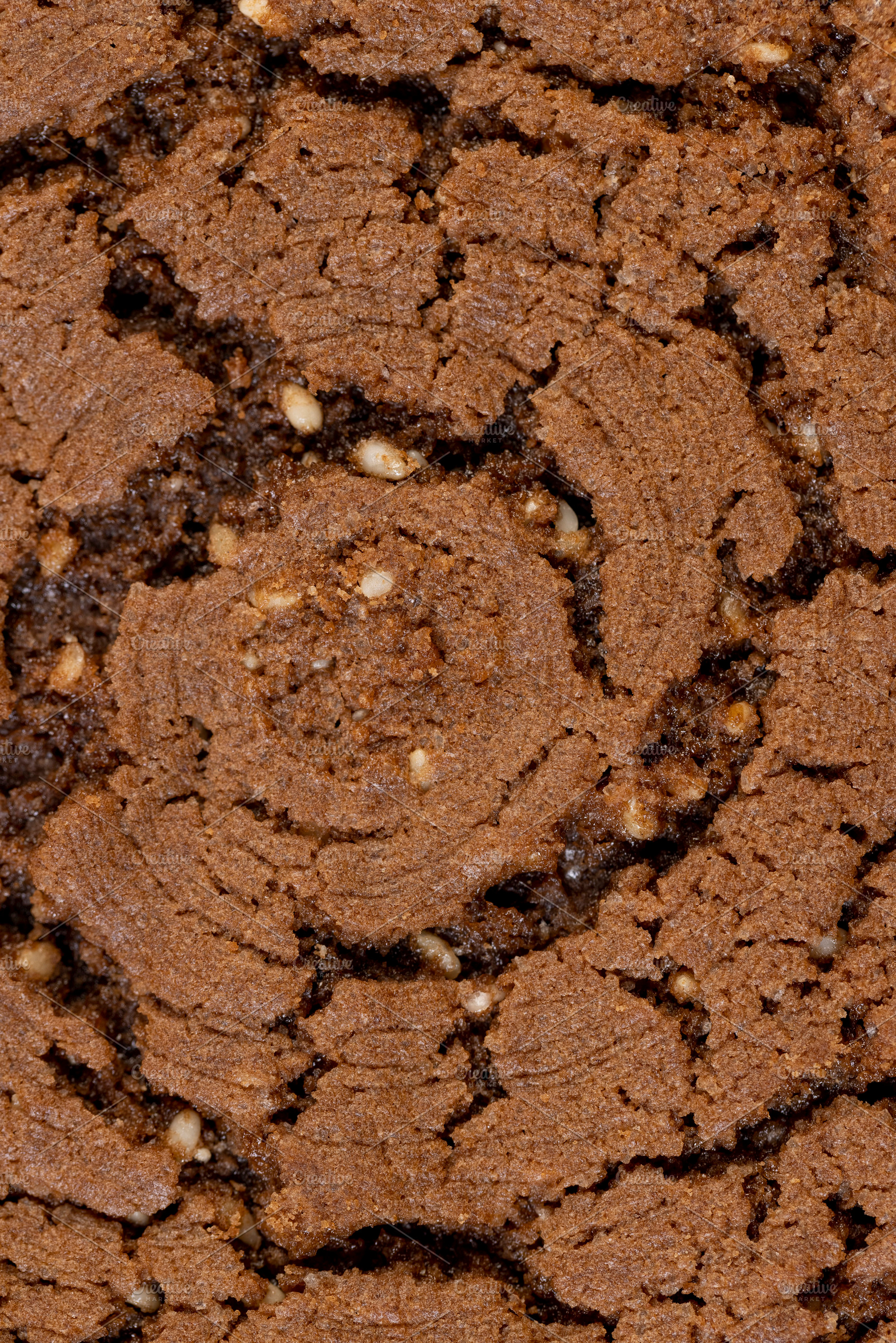 sweet cookies with chocolate flavor, chocolate biscuits with real cocoa and ses, a Photo by MyPhotos