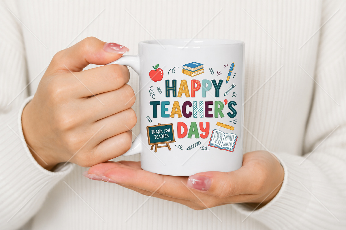 Happy Teacher's Day PNG, a Seasonal Illustration by Canvas Craft (Photo 4 of 5)