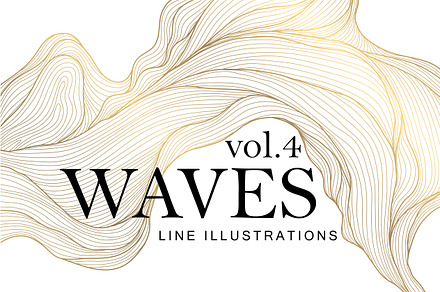Waves Line Illustrations vol.4, a Pattern Graphic by Marylia