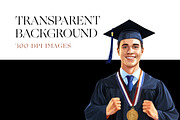 Students Clipart, College Girl, Teen, a Person Illustration by BrushstrokeArtGB (Thumbnail 7 of 9)