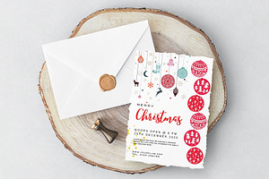 Canva Christmas Invitation Card