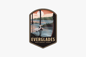 Everglades National Park Logo Patch, a Branding & Logo Template by DOMHOUZE