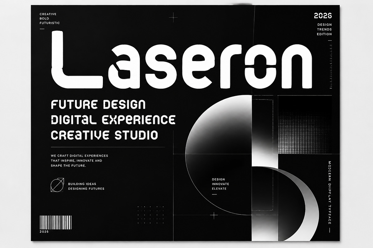 Laseron, a Slab Serif Font by Wow Magic (Photo 4 of 5)