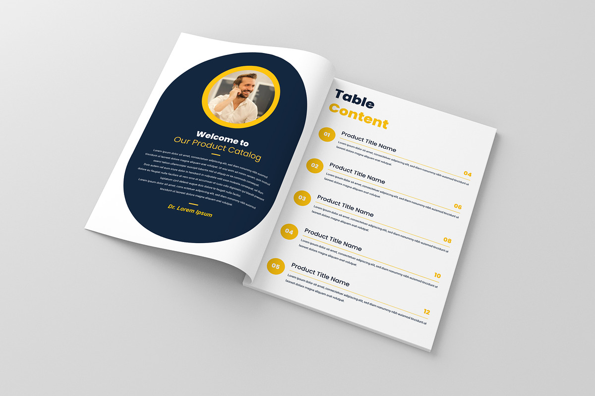 Product Catalog Brochure Template, a Brochure Template by zahidhossainalif (Photo 4 of 8)