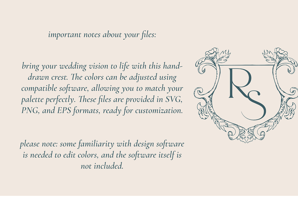 Hope- Hand-Drawn Wedding Crest, an Illustration by Velvet Letter Studio (Photo 4 of 4)