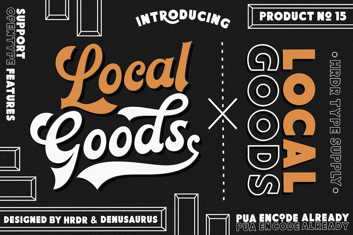 Local Goods Font, a Font by HRDR (Photo 2 of 10)