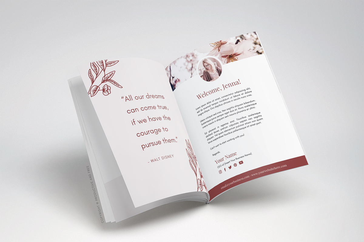 Client Experience Welcome Packet, a Magazine Template by ProductiveandFree (Photo 8 of 15)