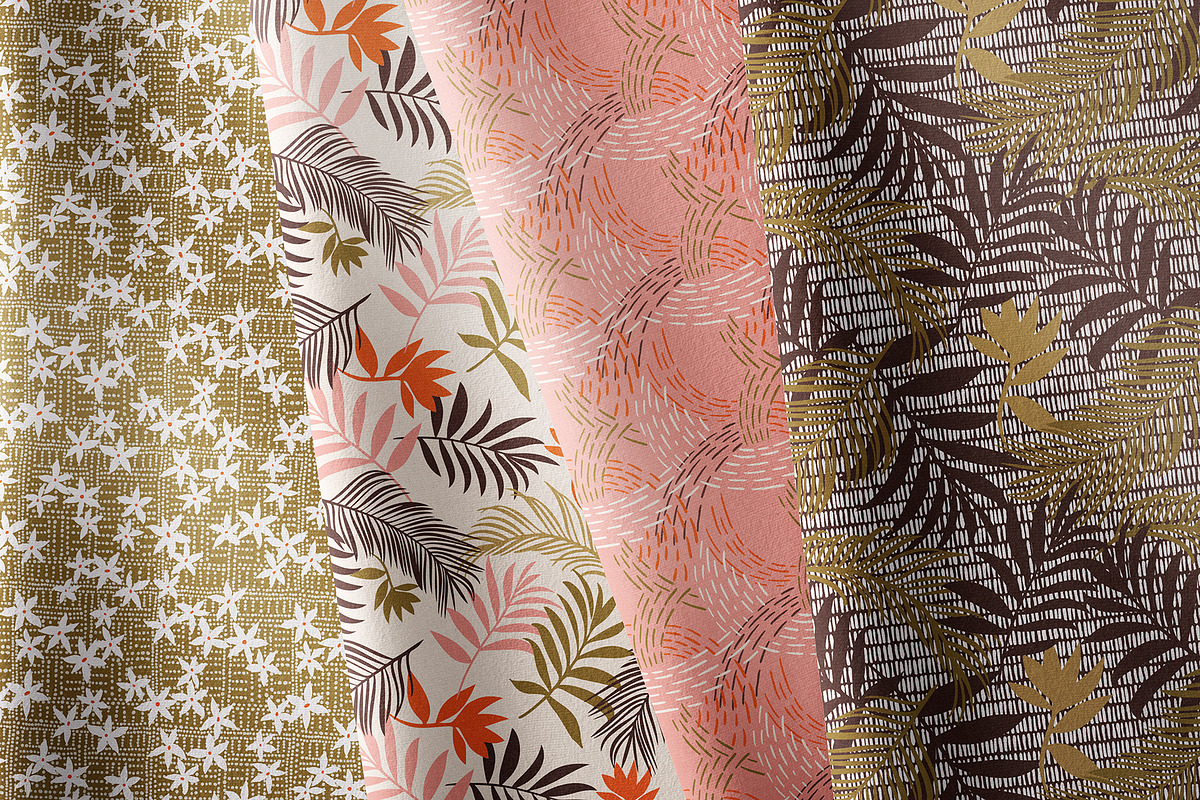 Tropical patterns. Vector set, a Pattern Graphic by GALAKAM (Photo 6 of 6)