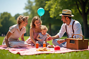4 Vintage Picnic Photo Pack, a Person Photo by adenpinkstore (Thumbnail 4 of 5)