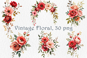 Romantic Roses Clipart Bundle., a Decorative Illustration by GalaDesign03 (Thumbnail 3 of 5)