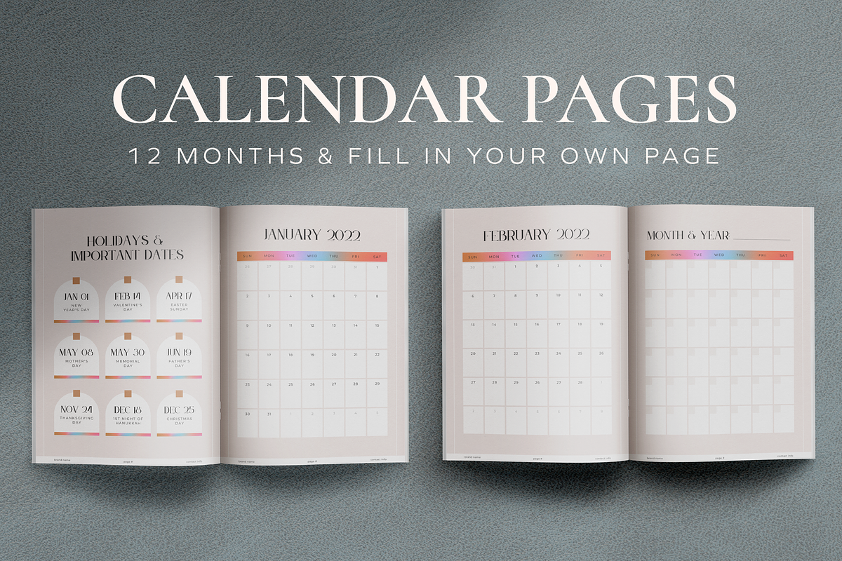 2026 Journal Planner Canva Template, a Magazine Template by Studio Soluna (Photo 3 of 14)