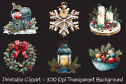 Christmas Decor Clipart, an Illustration by RobertsArt (Thumbnail 5 of 7)