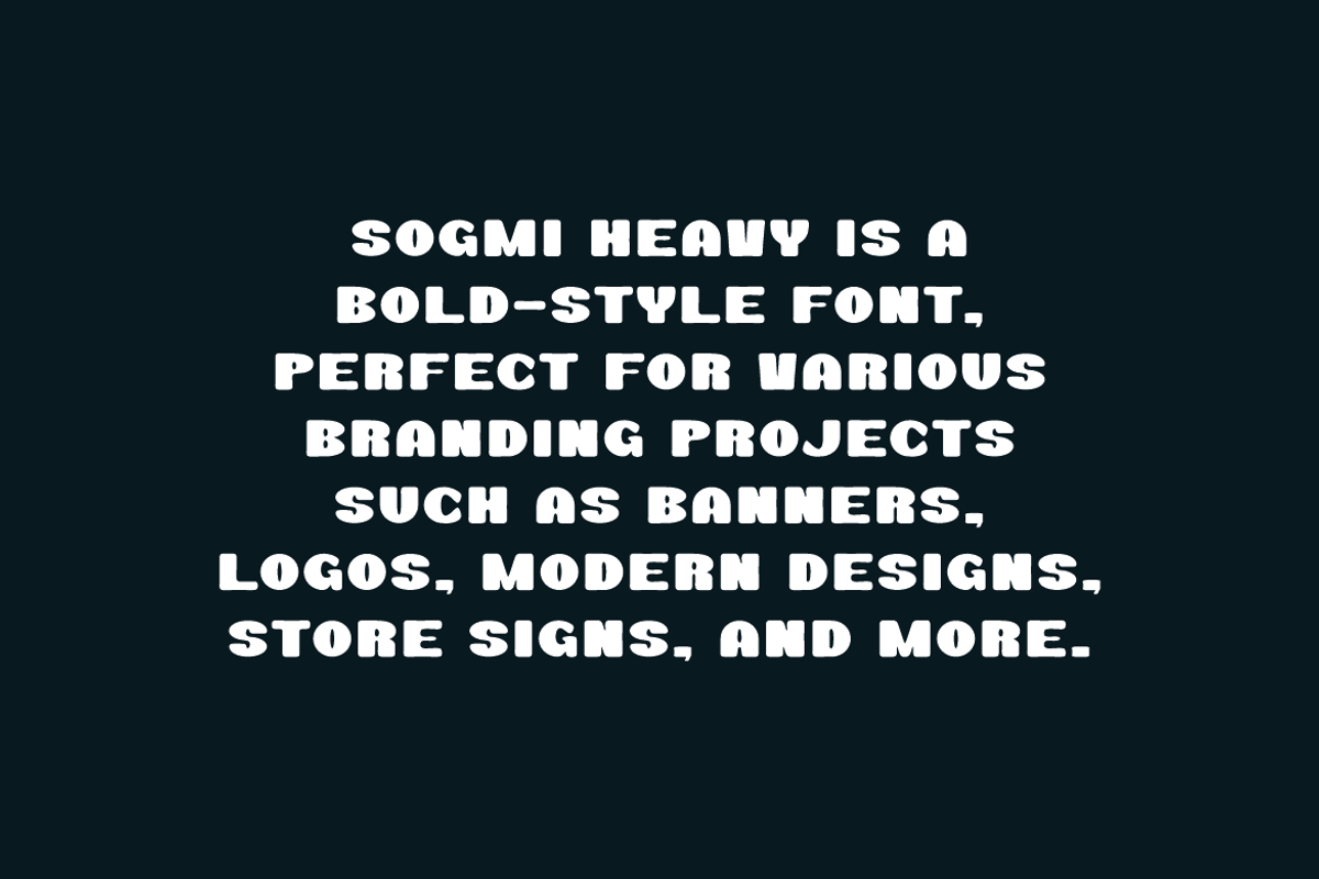 Sogmi Heavy - Bold Round Font, a Serif Font by Iqsiart Studio (Photo 5 of 7)