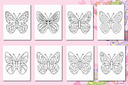 Butterfly Coloring Pages For Kids, an Education Illustration by Design House (Thumbnail 2 of 2)