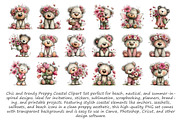 Spring Teddy Bear Clipart, an Illustration by Libby Wishes (Thumbnail 3 of 4)